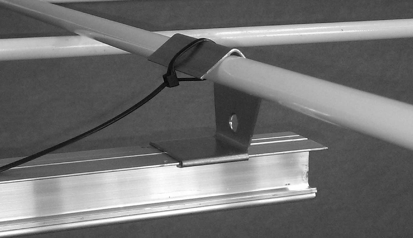 Rail Hanger Brackets for Indoor grow tents or greenhouses LightRail