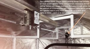 LightRail light mover grow tent Add A Lamp Kit opening