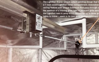 LightRail light mover grow tent Add A Lamp Kit opening